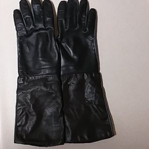 Womens Leather Gloves Vera Wang 3 Toned Sz M 14 in